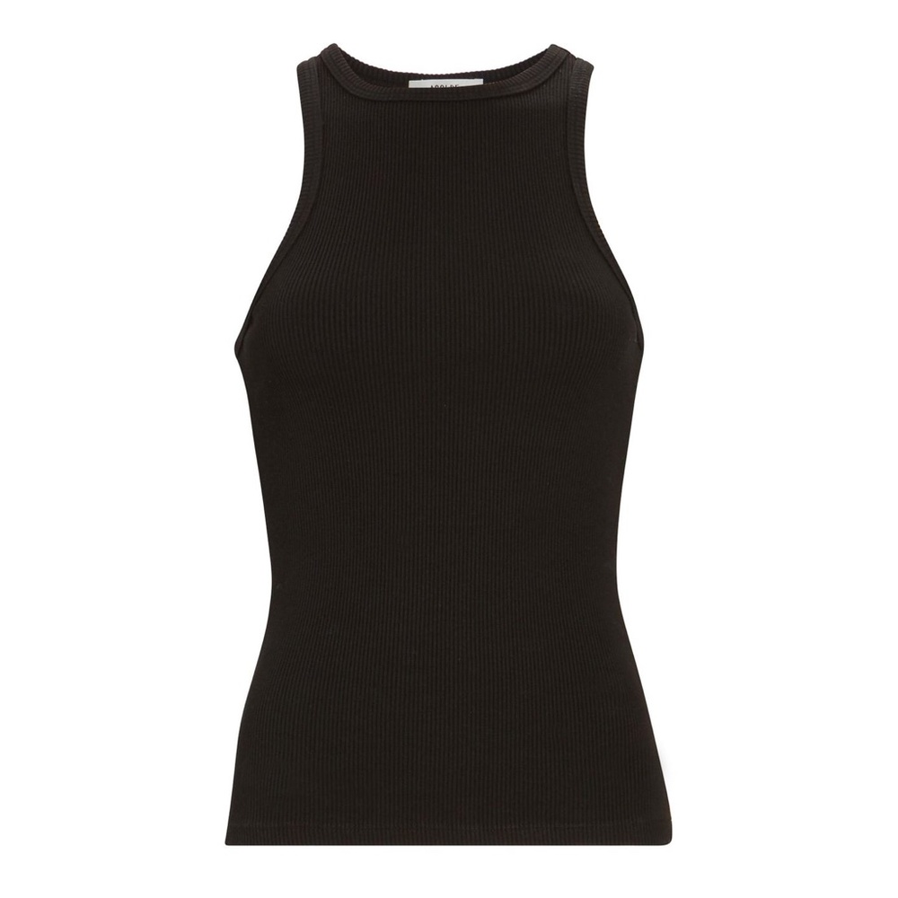 NWT Agolde High Neck Rib Tank Black XS